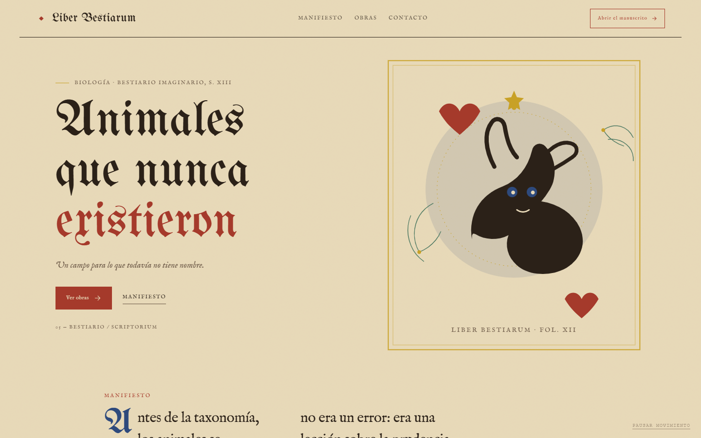 Mi versión de Bestiario iluminado